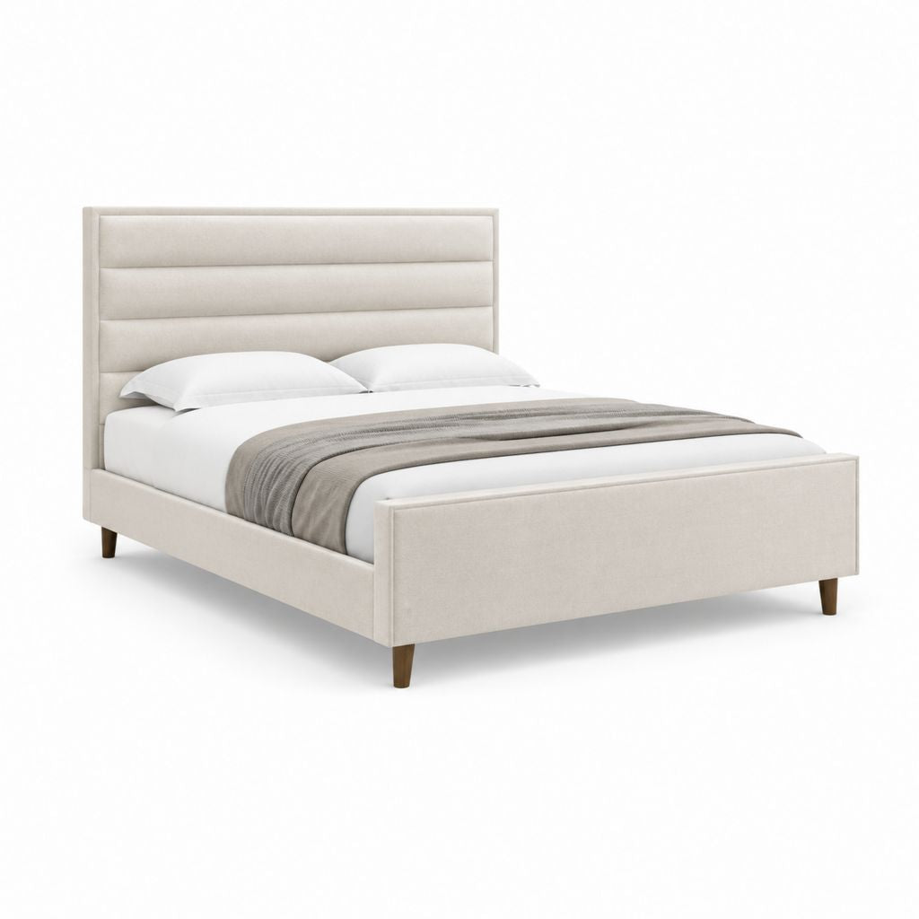 Polsterbett Bettgestell Beige Polyester Rechteckig 160 x 200 cm