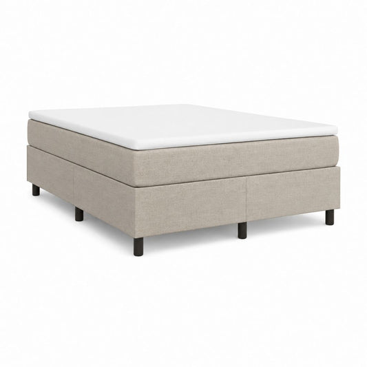 Boxspringbett ohne Kopfteil Beige Polyester Rechteckig 180 x 200 cm